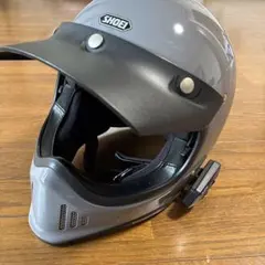 SHOEI EX-ZERO バサルトグレーLサイズ　バイザー、インカム付きのサムネイル