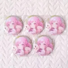 5点 プロセカ グリッター缶バッジ 30C 鳳えむ 特訓後