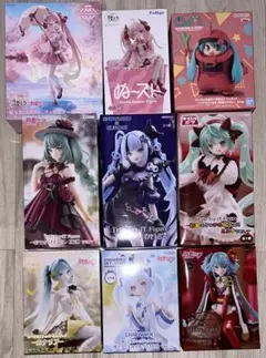 【新品未開封】初音ミク フィギュア　雪ミク×クロミ　桜ミク　ザクミクほか　9点
