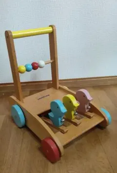 MIKI HOUSE 木製 手押し車 カタカタ　ベビーウッドウォーカーのサムネイル