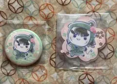 フリューくじ　忍たま乱太郎　桜もちぴこ　中在家長次　アクスタ・缶バッジ