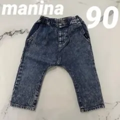 【manina】 マニーナ バースデイ ベビー デニム 90cm
