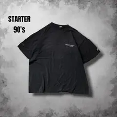 90s STARTER カナダ製ヴィンテージTシャツ 黒サンフェード 企業ロゴのサムネイル