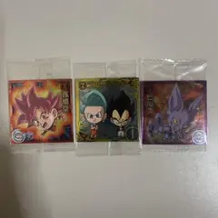 ドラゴンボール超戦士シールウエハース超 〜超絶感謝の十周年〜　シール 3枚