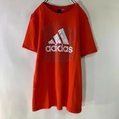 adidas【アディダス】Tシャツ　半袖　ビッグプリント　デカロゴ　古着