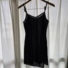 シフォン ブラック キャミソール