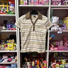 Y2K Piko ボーダー ポロシャツのサムネイル