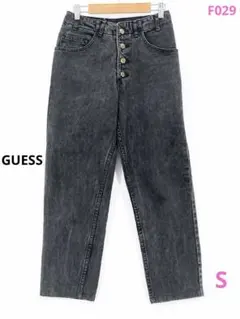 GUESS ボタンフライ テーパードデニムパンツ 27のサムネイル