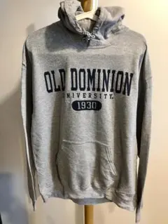【古着】OLD DOMINION 大学 パーカー グレー M 裏起毛 1930年