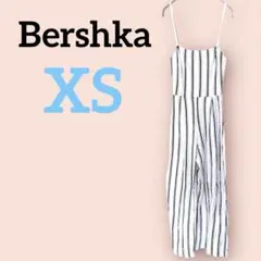 美品⭐️Bershka 【XS】ベルシュカ　ストライプ ズボンタイプオールインワン