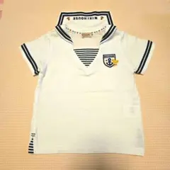 ミキハウス】セーラーカラー 半袖Tシャツ プッチーくん 白 110サイズ