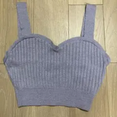 ビスチェ+ニットプルオーバー