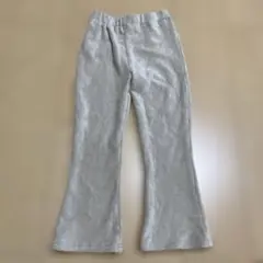 グレー コーデュロイ フレアパンツ