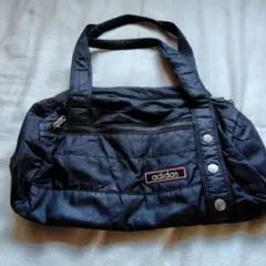 【adidas】 ブラック ボストンバッグ ミニ