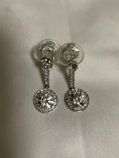 ☆美品☆　スワロフスキー　イヤリング　シルバーのサムネイル
