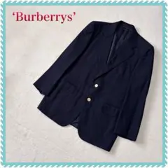 【ジャケット単品・Burberrys・Tasmania Wool】金ボタン紺ブレ