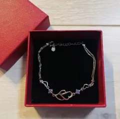 ジルコニア　ブレスレット　レディース　ハート　アクセサリー