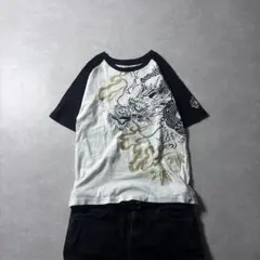 PUMA プーマ Tシャツ サイズXL デカロゴ 刺繍 漢字 虎 希少 古着 