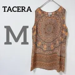 TACERA 【M】ノースリーブ チュニック タンクトップ トップス