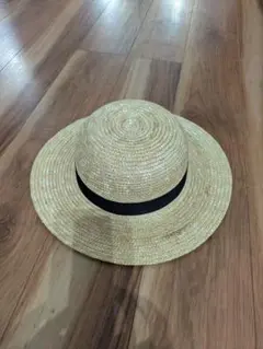 田中帽子店 麦わら帽子 ベージュ　59cm
