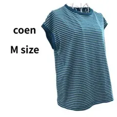 コーエン ボーダー Tシャツ 半袖 M ブルー ホワイト レディースのサムネイル
