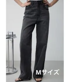 AZUL DENIM ハイウエストワイドデニム