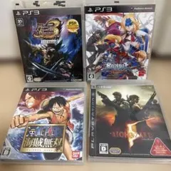 PS3 ゲーム4本セット　ワンピース　バイオハザード　モンスターハンター