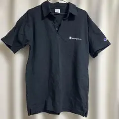 美品‼️ Champion ブラック ポロシャツ Medium