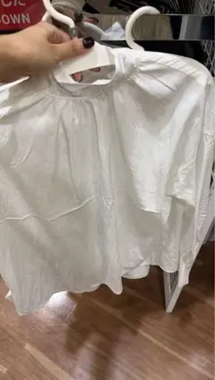 スタンドカラー ブラウス ホワイト Fサイズ