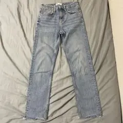 ZARA 切りっぱなしデニムパンツ　34
