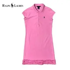 RALPH LAUREN 鹿の子ポロショートスリーブワンピース