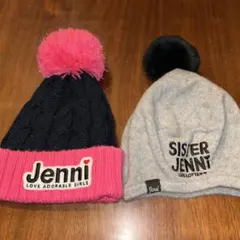 Jenni ポンポン付きニット帽セット