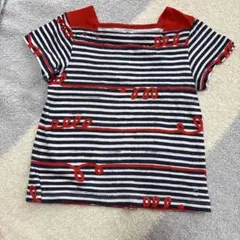 プチバトー　ストライプ 半袖　Tシャツ 104cm 100cm