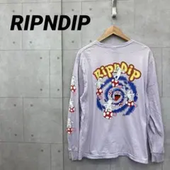 RIPNDIP リップンディップ 長袖カットソー ロンT ねこ きのこ L 紫のサムネイル