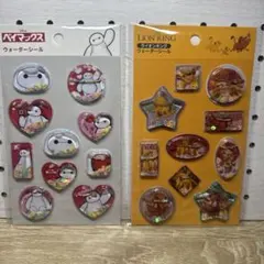 ディズニー♡ライオンキング ベイマックス ウォーターシール セリア