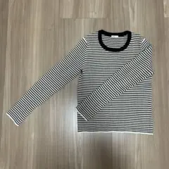 GU ボーダー柄 長袖ニット