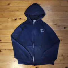 US古着 90s JERZEESパーカー カラー(ネイビー)