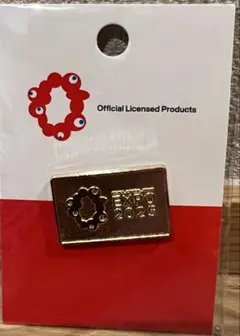 EXPO2025 ピンバッジ ロゴマーク ヨコ組み ゴールド ミャクミャク