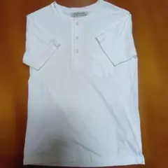 REMI RELIEF/レミレリーフ　Tシャツ　ヘンリーネック　S　ホワイトのサムネイル