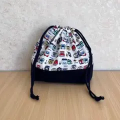 ☆ハンドメイドC250☆ 巾着袋　お弁当袋　給食袋　電車　新幹線
