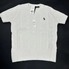 Polo Ralph Lauren ケーブルニット 半袖 ホワイト Sのサムネイル