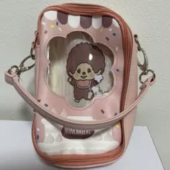 【昭和レトロ】モンチッチ ぬい活ポーチ PINK 新品未使用　美品