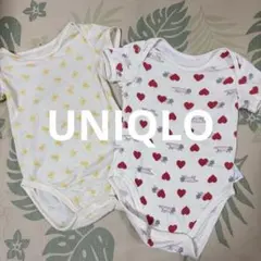 UNIQLO ベビー肌着 80cm 2枚セット　半袖　メッシュ