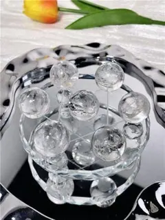 AAA級★天然レインボー水晶丸玉七星陣B1129/YS/50D