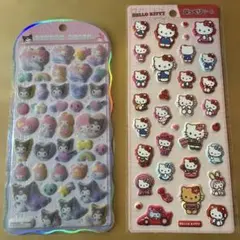 コットンパフィーシール　ぷっくりシール　サンリオ