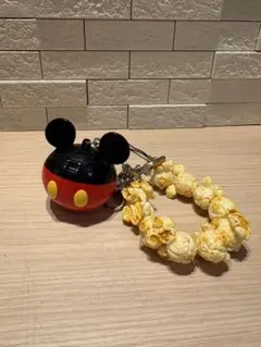 ディズニー＊ミッキーマウス＊ミニスナックケース＊キーホルダー ポップコーン付き