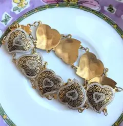 未使用・当時物】TDL ガラスの靴 購入品 ダマスキナード ブレスレット 