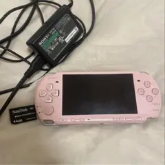 PSP3000 本体 ブロッサムピンク 充電器 メモリーカード バッテリー