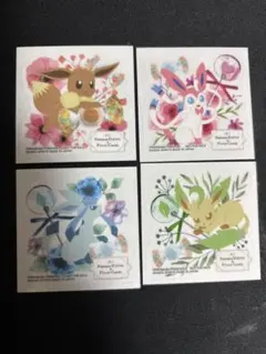 イーブイ Floral Candy花柄ステッカー 4枚セット
