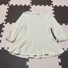 ブランシェス　ガールズ7分丈カットソー　アイボリー150cm